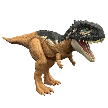 Mattel Jurassic World Dominion Roar Strikers Dinosaur Action Figure with Roaring Sound &amp; Attack Action, Skorpiovenator Dino Toy Includes Digital Play