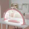 Half Moon Light for Nail Desk, 29 in Half Moon Nail Lamp with Phone Holder, Adjust Brightness, 2700K‑6000K, 45W Rhinestones Arch Light for Nail Techs, Manicure Lamp Table Light, Pink