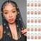 NAISKA 20PCS Butterfly Hair Accessories - Dreadlock Rings, Cuffs, and Jewelry for Women's Braids (Rose Gold)