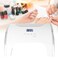 Nail Dust Extractor &amp; Cleaner, 2-in-1 Infrared Sensor, 1 Curing Lamp, 10S/30S/60S/99S Timer, Gel Nail Polish Curing Machine