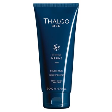 THALGO Men, Wake-up Shower Gel, Men's Body Wash, Male Body Wash, Liquid Soap and Shampoo for Men, Moisturizing Shower Gel, 6.76 Fl Oz