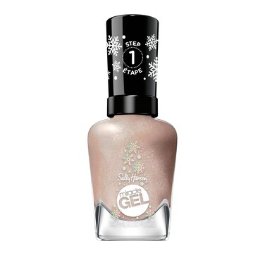 Sally Hansen Miracle Gel&trade;, Tinsel Time for Two, Long Lasting, Gel-Like Formula, No UV Lamp Needed, Nude Glitter Nail Polish