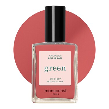Manucurist &bull; Green Nail Polish Bois de Rose &bull; Natural Classic Nail Polish 9-Free &bull; Vegan and Plant-Based Nail Polish (80%) &bull; Manicure &amp; Nail Care &bull; 0.5 fl oz (BOIS DE ROSE)