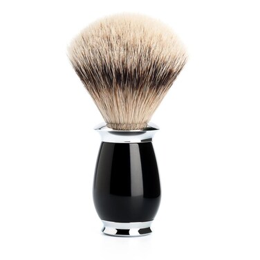 M&Uuml;HLE PURIST Black Silvertip Badger Shaving Brush