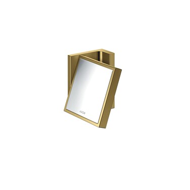 AXOR Universal Rectangular Shaving Mirror in Polished Gold Optic, 42649990