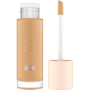 Catrice   Soft Glam Filter Fluid   Luminous Make Up Base &amp; Highlighter for Radiant Complexion   With Vitamin E &amp; Squalene   Vegan &amp; Cruelty Free (40   Medium Tan)