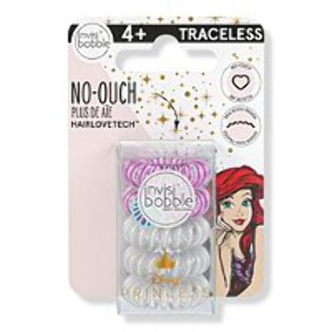invisibobble Kids Spiral Hair Ring - No-Ouch Coil Hair Ties with Strong Grip, Non-Soaking, High Wearing Comfort Updo Tool for Girls Toddlers and Kids (Princess Ariel (5-Pack))