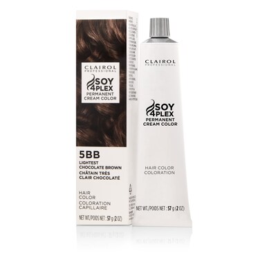 Clairol Professional Permanent Cr&egrave;me Hair Color, Light/Chocolate Brown Hair Dye for Fade Resistant Gray Coverage, 2 oz   Packaging May Vary
