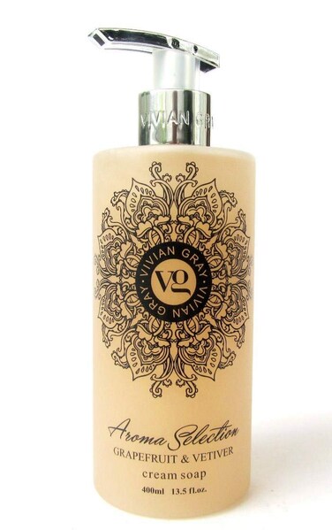 Aroma Selection Cream Soap 13.5 FL oz (Grapefruit &amp; Vetiver)