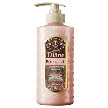 Moist Diane Natural &amp; Organic Hair Treatment with Pump, Hydrating Moisurizing Hair Conditioner for Dry, Damaged Hair, Sulfate &amp; Silicon Free Japanese Haircare, Botanical Damage Repair 16.9 Fl Oz/500mL