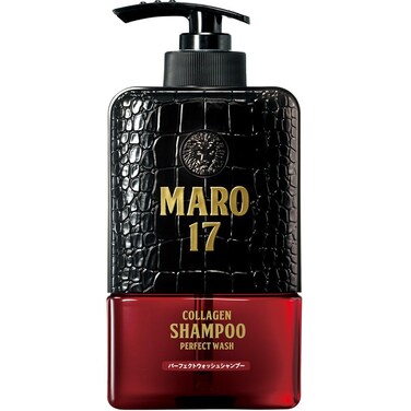 MARO17 Collagen Shampoo Perfect Wash - Mens Shampoo for Hair Growth and Volume - Cleanses Dirt and Unnecessary Sebum - Sulfate Free + DHT Blocker and Collagen for Thicker Hair - Gifts for Men
