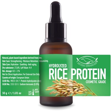 HYDROLYZED Rice Protein - Liquid - 30g   1oz - Cosmetic Grade - for Homemade Skin &amp; Hair Care Preparations