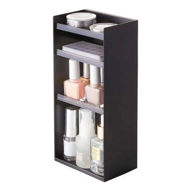 Yamazaki Home Tower Jewelry &amp; Makeup Organizer, Standup Cosmetic Storage Box, Display Case - Flat - Abs Plastic