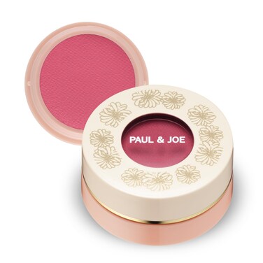 Paul &amp; Joe Gel Blush, Bright and Buildable Blush Makeup, Water-Based Gel Makeup Blush with Hydrating Oils for Dewy, Radiant Finish, Pink Rose Cheek Tint, 04 Raspberry Coulis, 0.71 oz