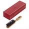 Kent LHS22T Satinwood and Wire-Laid 100% Pure Black Bristle Hair Brush for Daily Grooming Medium to Long Thick Hair, Narrow Flat Face Hair Brush to Promote Natural Shine. Handmade in England