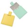 2Pcs Shatterproof Stainless Steel Compact Mirror for Purses, Unbreakable Mirror Travel with PU Leather Case Cover, Handheld Camping Shaving Mirror for Women &amp; Men, Makeup, Gift (Green &amp; Yellow)