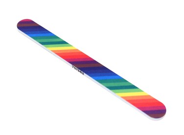 Tropical Shine Nail File Medium 180 Fine 240 grit. Emery Boards. Rainbow.
