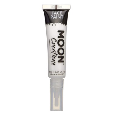 Face &amp; Body Paint with Brush Applicator by Moon Creations - 0.50fl oz - White