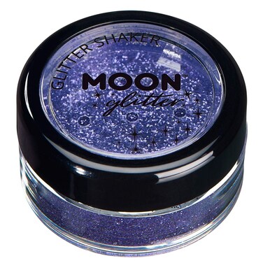 Fine Glitter Shakers by Moon Glitter &ndash; 100% Cosmetic Glitter for Face, Body, Nails, Hair and Lips - 0.17oz - Lavander