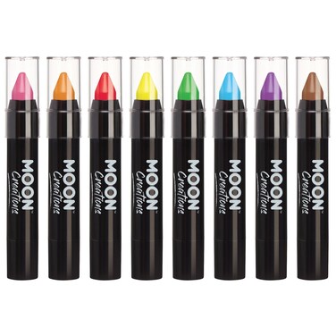 Face Paint Stick / Body Crayon Set of 8 Makeup for The Face &amp; Body by Moon Creations - 0.12oz