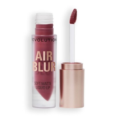 Revolution, Air Blur Matte Liquid Lipstick, Long-Lasting Lip Color, Face Makeup, Vegan &amp; Cruelty-Free, Black Cherry Cool-Toned Mauve, 0.11 fl oz