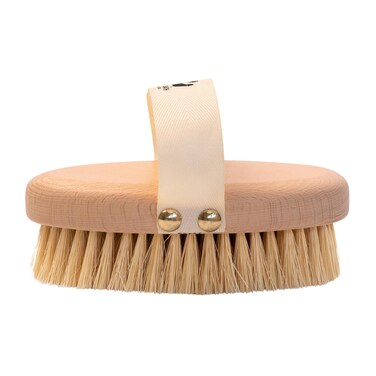 Natural Sisal Massage Hand Brush - Dry Brushing Body Brush for Exfoliation and Improved Circulation, Natural Bristle Body Scrubber