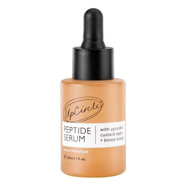 UpCircle Peptide Serum &ndash; Improves Skin Elasticity + Boosts Collagen &ndash; Custard Apple, Rich In Vitamin C + Blood Orange Brightens Skin - Vegan + Cruelty-Free