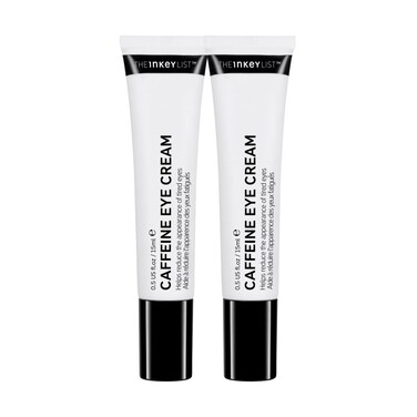 The INKEY List Caffeine Eye Cream Duo, Reduce Eye Puffiness and Dark Circle, Blur Fine Lines, 0.5 fl oz (2 Pack)