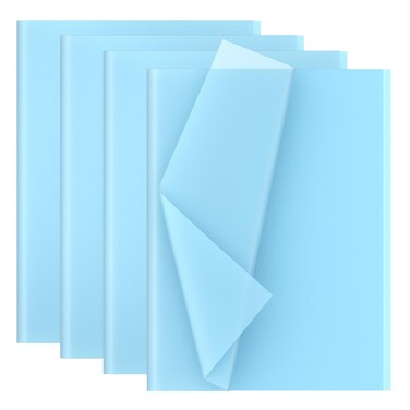 30 Tissue Sheets, Gift Wrapping, Kids Art and Craft Paper, 50 x 70 cm, Light Blue
