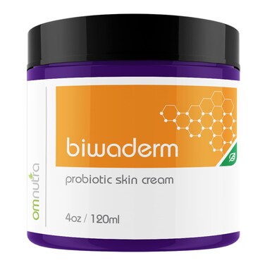 Biwaderm Probiotic Skin Cream - 4OZ Organic Based Topical Probiotics for Skin Care Eczema Treatment Psoriasis Treatment for Folliculitis Treatment Pure Aloe Vera Gel 4oz