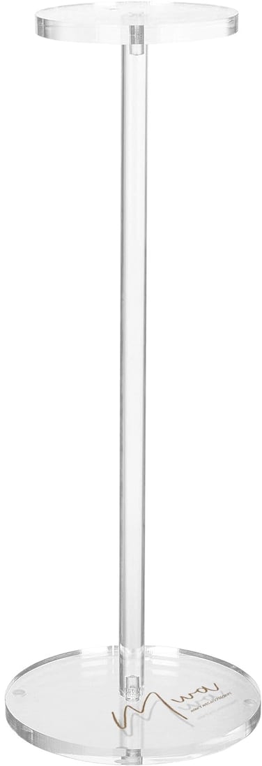 MWA 20 Inches Fancy Acrylic Wig Stand, Stylish And Practical White Wig Holder At Home, Non-slip Leg Wig Head Stand With Mannequin Head, Perfect For Storage And Display