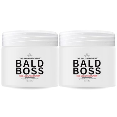 The Bald Brothers Bald Head Care (2 Pack)   Face &amp; Scalp Moisturizer   Protects, Hydrates, Vegan, No Grease, Matte   Bald Head Moisturizer   No Fragrance   90 Day Supply   3oz