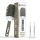 Round Brush,53 mm/2.1Inch Barrel with 2 Clips Round Brush for Blow out with Flexible Nylon 66 Bristles Nano Ionic Heat Resistant Tech for Professional Curling, Styling &amp; Shining Texture