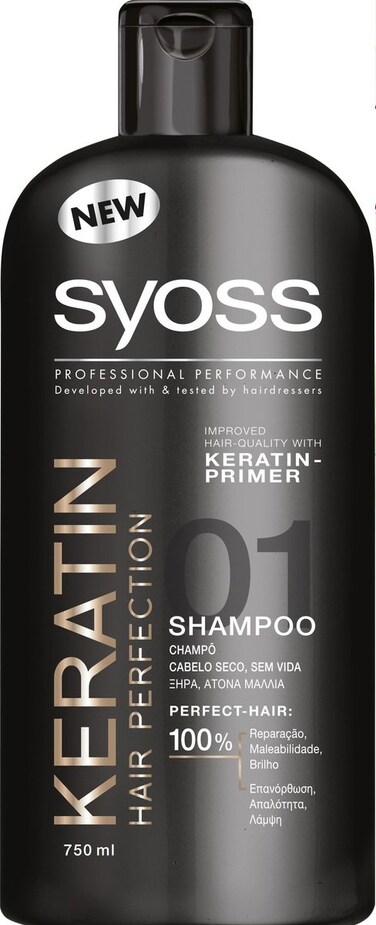 Syoss yoss Keratin Hair Perfection Shampoo 16.9 fl oz (Shampoo 750)