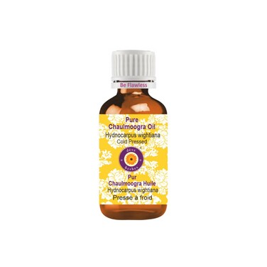 d&egrave;ve herbes Pure Chaulmoogra Oil (Hydnocarpus wightiana) Cold Pressed 50ml (1.69 Oz)