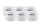 6pcs 250g/8oz White Plastic Jars Empty Cosmetic Jars Refillable Round Containers with Dome Lid for Cosmetic Lotion Cream