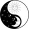 6 Sheets Temporary Tattoos Retro Ying Yang with Sun and Moon for Girls Woman Temporary tattoo Neck Arm Chest for Women Men Adults 3.7 X 3.7 Inch Stars Tattoo