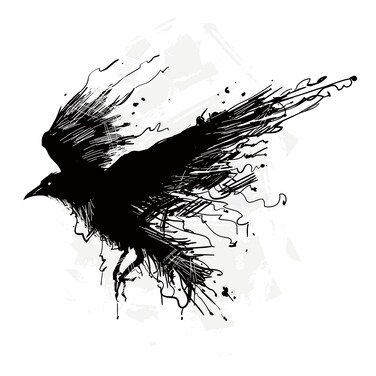 6 Sheets Temporary Tattoos Crows Ravens with black Fake Tattoos Neck Arm Chest for Women Men Adults