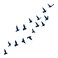 4 Sheets Lasting 1-2 Weeks Flying Birds Silhouette Temporary Tattoo Ink Semi Permanent for Adults Woman Flying Bird Tattoo Navy Blue that Look Real Men Women Chest Neck Arm