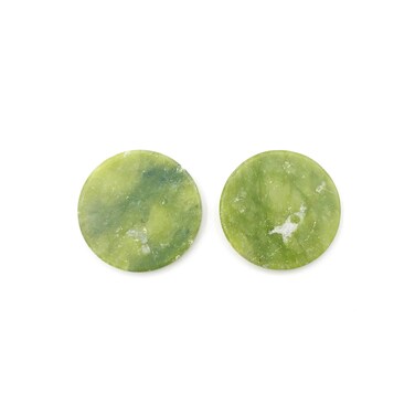 Eyelash Extension Jade Stone Glue Lashes,2pcs Adhesive Pallet Eye Lash Holder Base,Fake Eye Lash Makeup Tool (2 Per Pack)