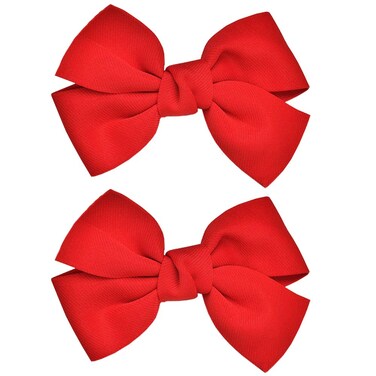 Bow Hair Clips Bowknot Barrette Headband Hairband Christmas Women Girls Kids Headdress Headwear Headpiece Party Decoration Cosplay Costume Hair Bands Cute Handmade Hair Accessories 2 Pack Red