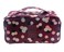 Fashion Portable Multi-Functional Travel Organizer Cosmetic Make-up Bag Luggage Storage Case Bra Underwear Pouch (Flower-Red)