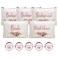 CARAKNOTS Bridesmaid Gifts Set of 10 Bridesmaid Makeup Bag with Compact Mirror Maid of Honor Proposal Gifts Wedding Bridal Bachelorette Party Favor Cotton Canvas Cosmetic Makeup Bags