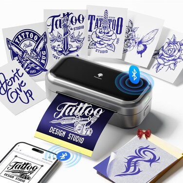 Phomemo TP31 Tattoo Stencil Printer, Mini Tattoo Printer with 30pcs Transfer Paper,Bluetooth Tattoo Machines Printer for Tattoo Beginners &amp; Artists, Compatible with Tablet,Smartphone
