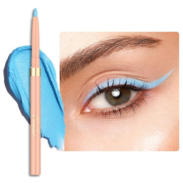 Oulac Blue Eyeliner Pencil, Waterproof Retractable Eye Liner Pen, Smooth and Creamy Eye Makeup for Precision Application Vegan &amp; Cruelty-Free, 10 Free Spirit