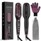 OMTech Hair Straightener Brush, Heated Brush for Women with Anti-Scald, Auto Temperature Lock and Auto-Off, MCH Fast Heating, Home, Barber Shop