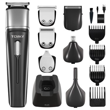 Hair Trimmer for Men, Waterproof Hair Clippers, Rechargeable Pubic Hair Clippers and Trimmer, Groin Hair Trimmer Electric Shaver for Men, Men Electric Razor,Barber Grooming Set (Black)