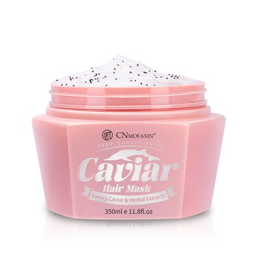 Caviar Hair Mask, Enriched with Caviar Essence, Keratin, &amp; Herbal Extracts for Ultimate Shine &amp; Softness, Deep Conditioning Treatment for Dry or Damaged Hair, 11.8 fl oz，Sulfate-Free