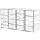 Acrylic Makeup Organizer with 19 Drawers, 4 Pack Clear Storage Drawers, Bathroom Makeup Organizer for Palettes, Cosmetic, and Beauty Supplies,Ideal for Vanity, Cabinet,Desk Organization