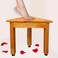 Shower Foot Rest for Shaving Legs 13'' Corner Shower Stool Wooden Waterproof Shower Bench for Small Bathroom Shower seat for Inside Shower Step